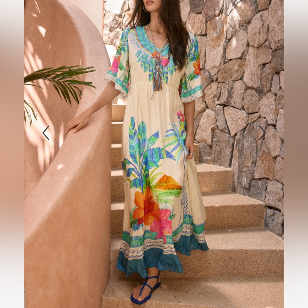 Johnny Was Tami Maxi Dress SX